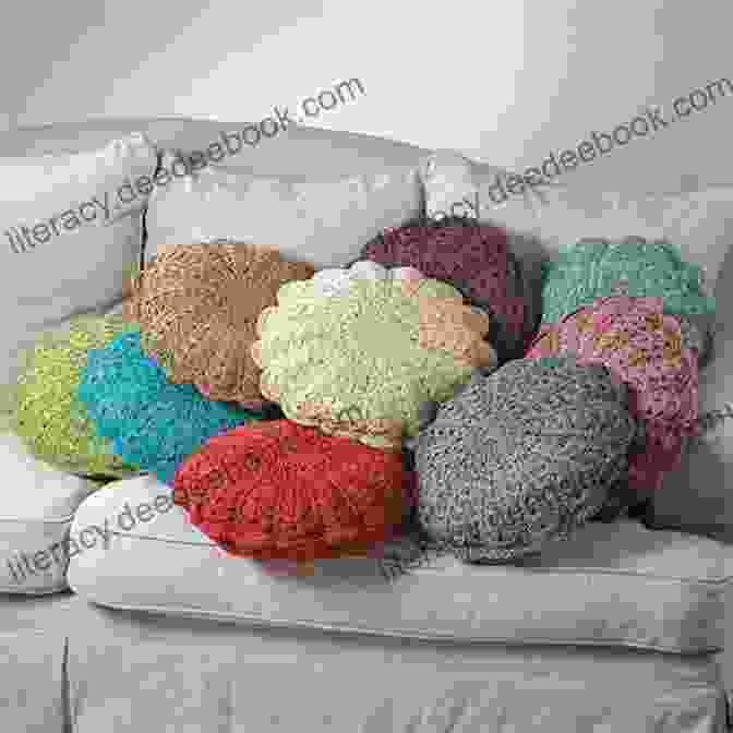 A Chunky And Colorful Crocheted Pillow Supersize Crochet: 20 Quick Crochet Projects Using Super Chunky Yarn