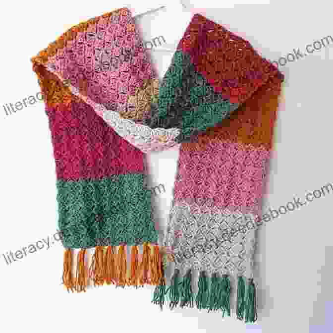 A Soft And Colorful Crocheted Scarf Crochet Yarn For Crocheting : Easy Crochet Discover All You Need To Know