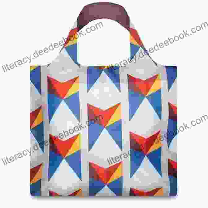 A Tote Bag With A Triangle Design Quilts With An Angle: New Foolproof Grid Method Easy Strip Cutting 15 Projects With Triangles Hexagons Diamonds More (A Field Guide)