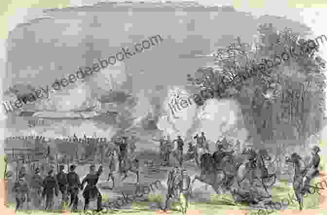 Battle Of Gettysburg: Union And Confederate Troops Clash On A Rolling Field, Artillery Fire Visible In The Background The Civil War (Vol 1 8)