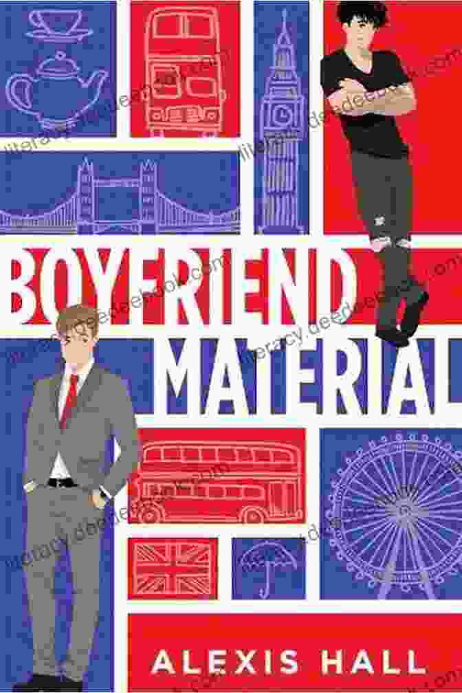 Book Cover Of Boyfriend Material By Alexis Hall Clover Cottage: A Feel Good Cosy Romance Read Perfect To Curl Up With And Make You Smile (Love Heart Lane 3)