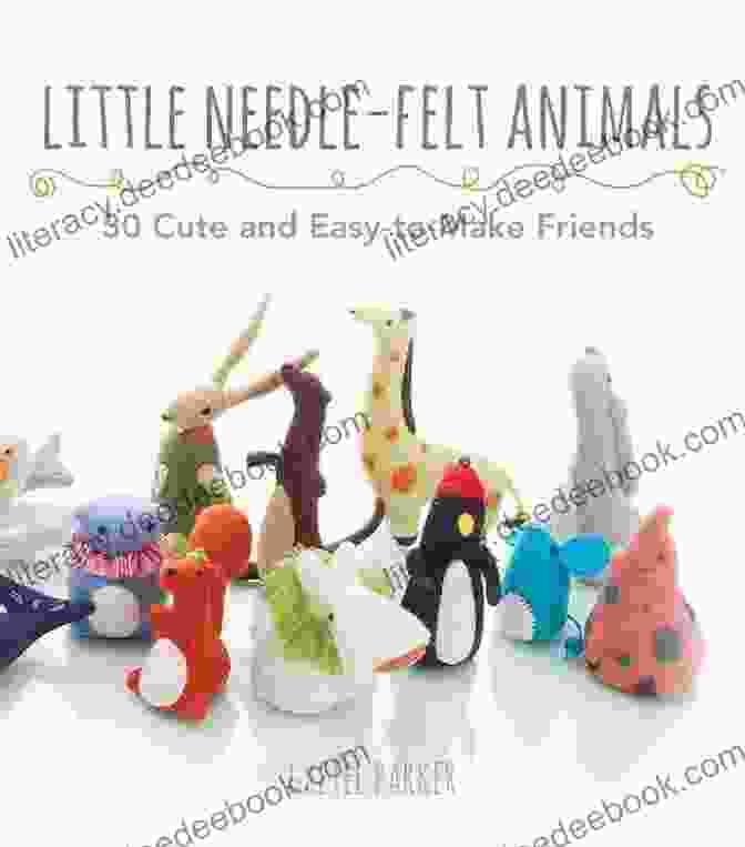 Button Kittens Little Needle Felt Animals: 30 Cute And Easy To Make Kittens Puppie