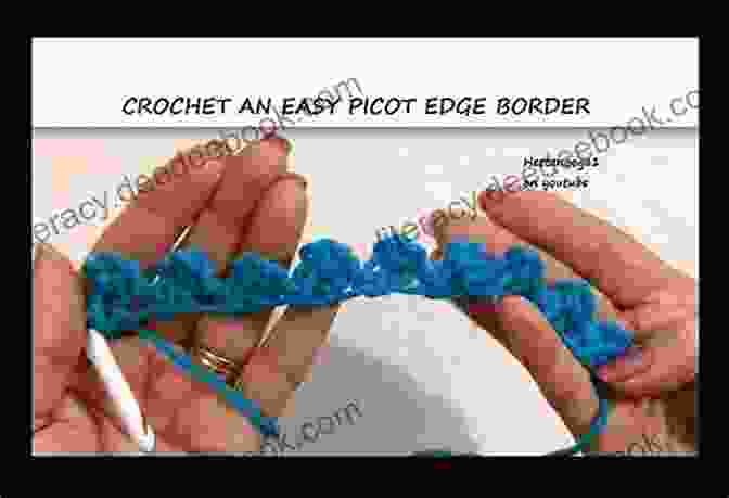 Playful Picot Edge Border Crocheted By Rita Weiss 50 Crocheted Afghan Borders Rita Weiss