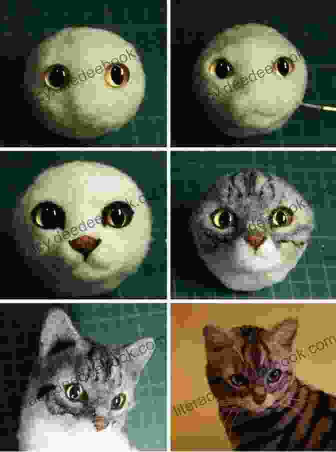 Yarn Ball Kittens Little Needle Felt Animals: 30 Cute And Easy To Make Kittens Puppie